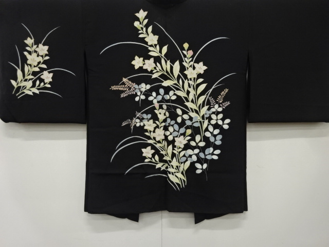 JAPANESE ANTIQUE HAORI / TAISHO ROMAN STYLE / BALLOON FLOWER